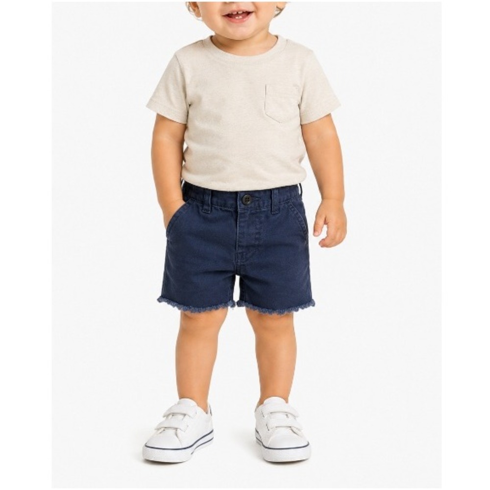 Polo Ralph Lauren Baby Navy Denim Frayed Hem Shorts Size 18M